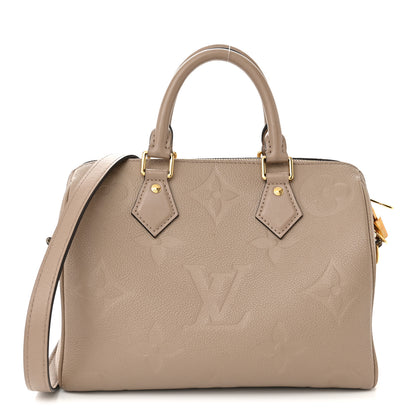Louis Vuitton Empreinte Monogram Giant Speedy Bandouliere 25 Tourterelle 1 of 12
