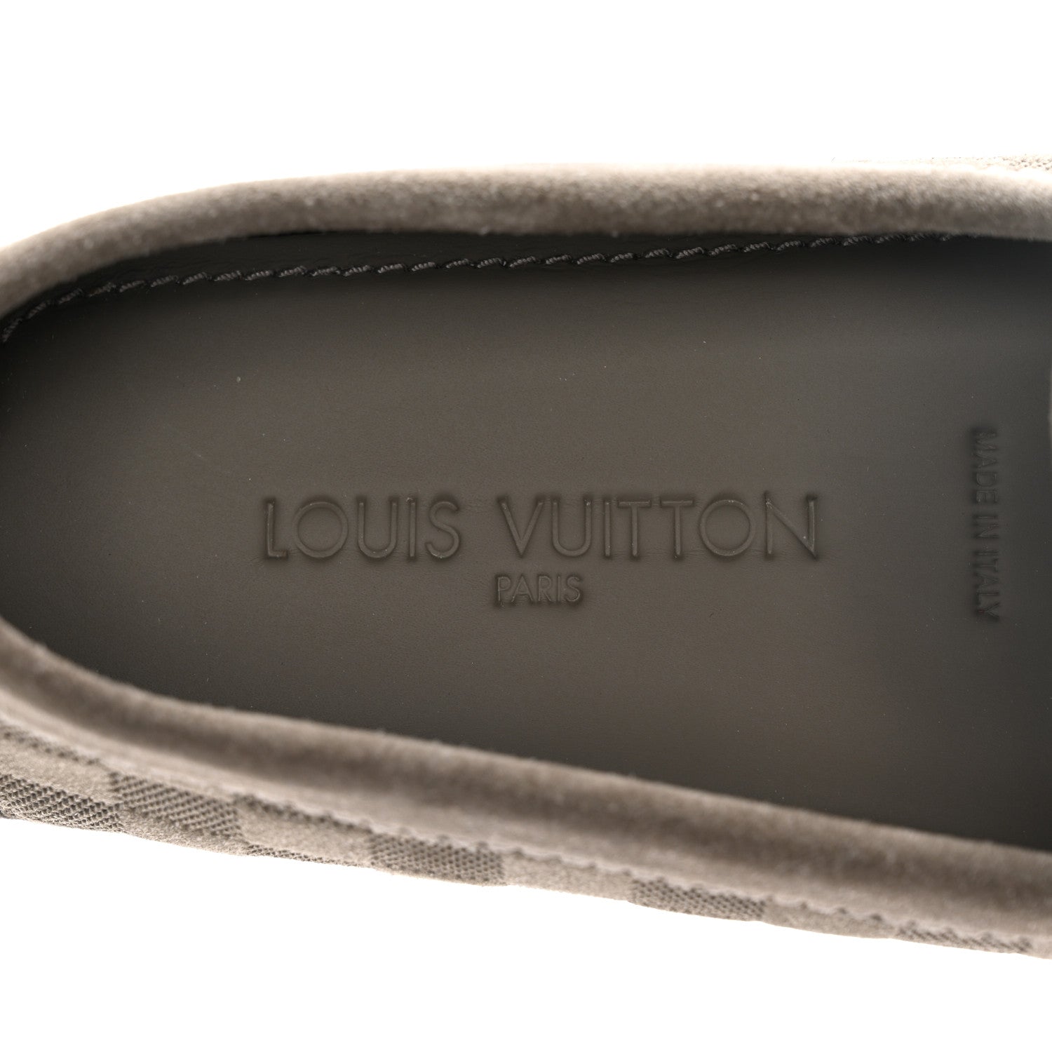 Louis Vuitton Mens Suede Monte Carlo Loafers 10 Beige 7 of 9