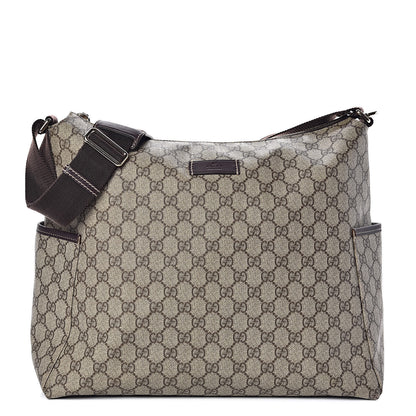 Gucci GG Plus Monogram Diaper Messenger Bag Dark Brown 1 of 12