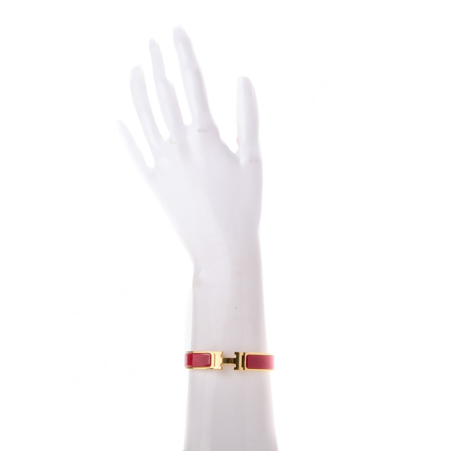 Enamel Narrow Clic Clac H Bracelet PM Rouge H