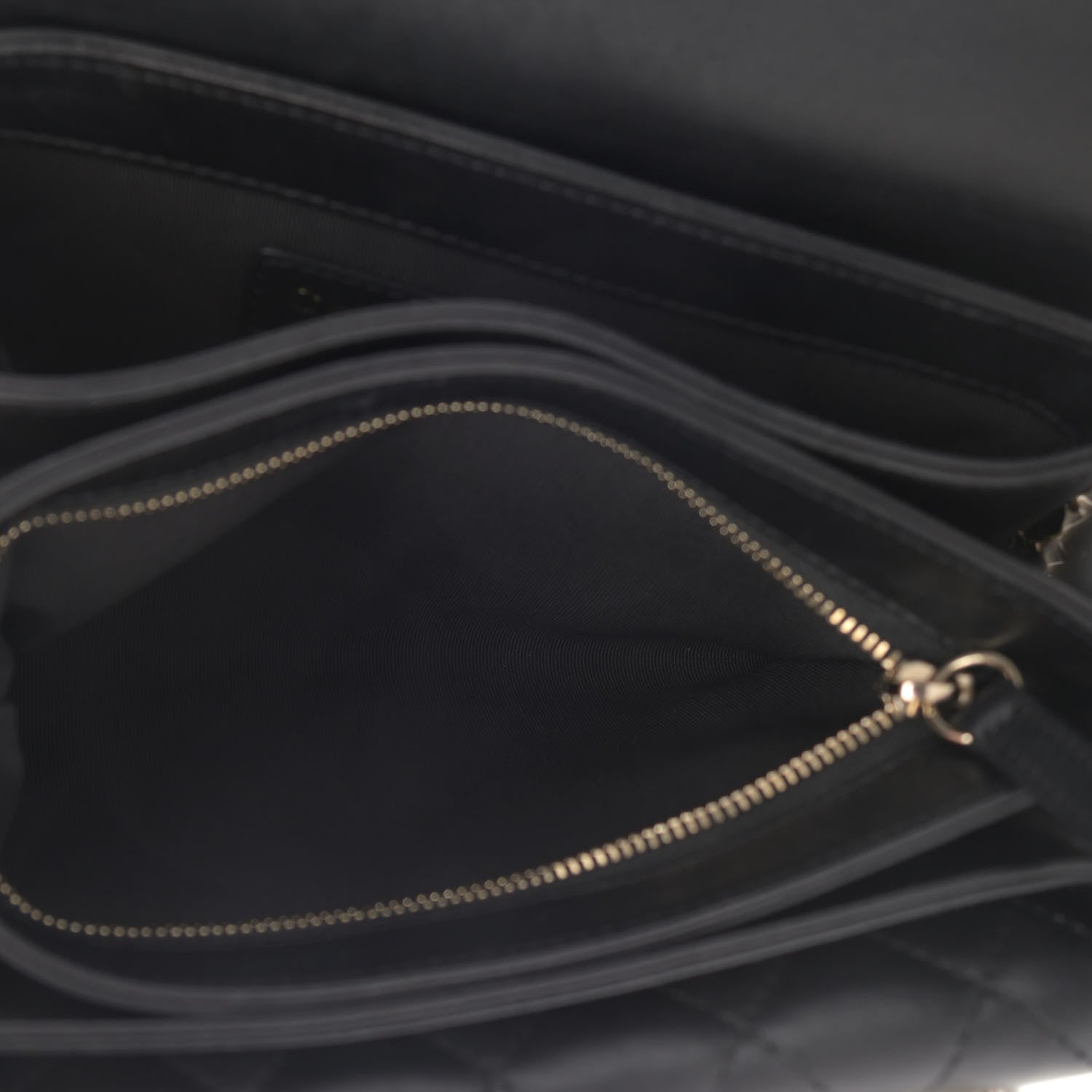 Chanel Lambskin Quilted Small Handle Tied Top Handle Flap Black 5 of 15
