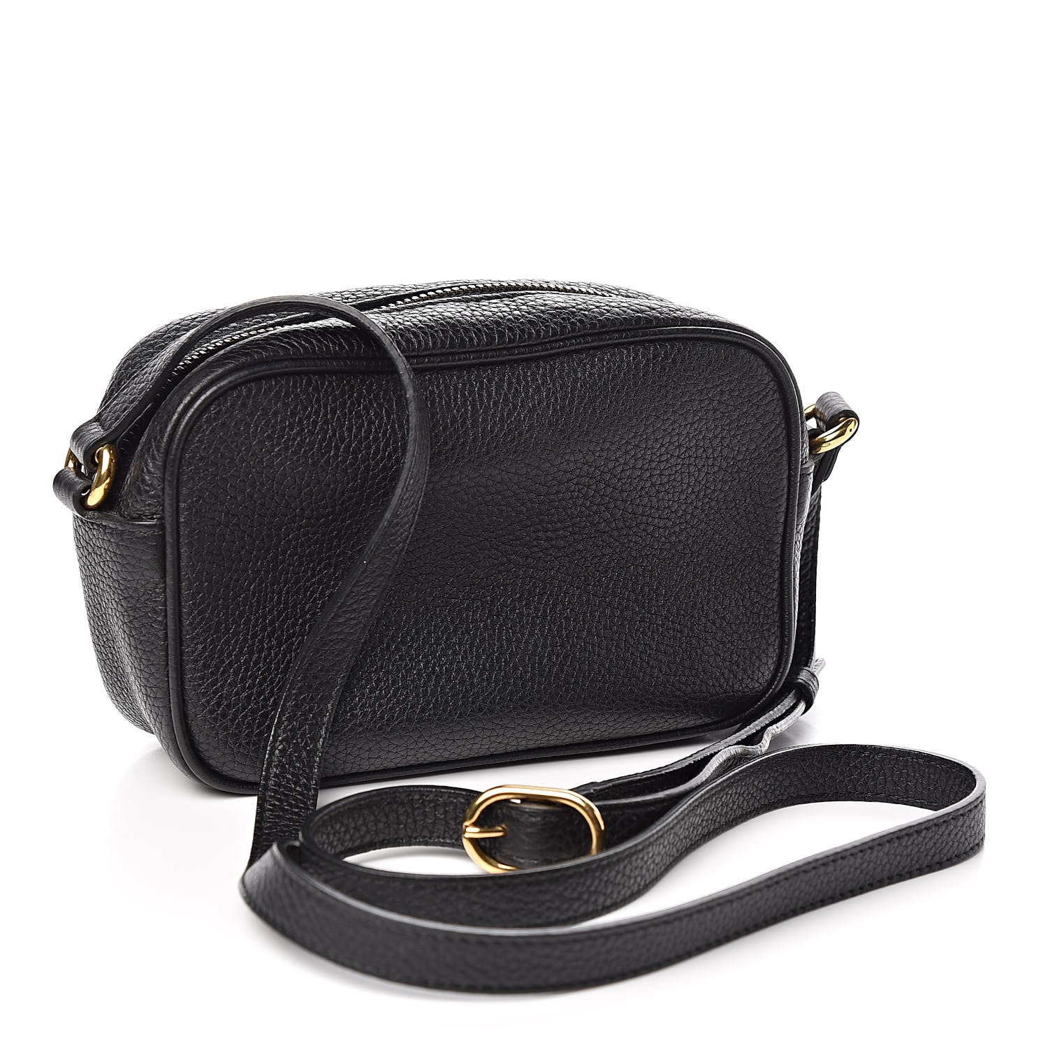 Gucci Pebbled Calfskin Mini Soho Disco Bag Black 3 of 12