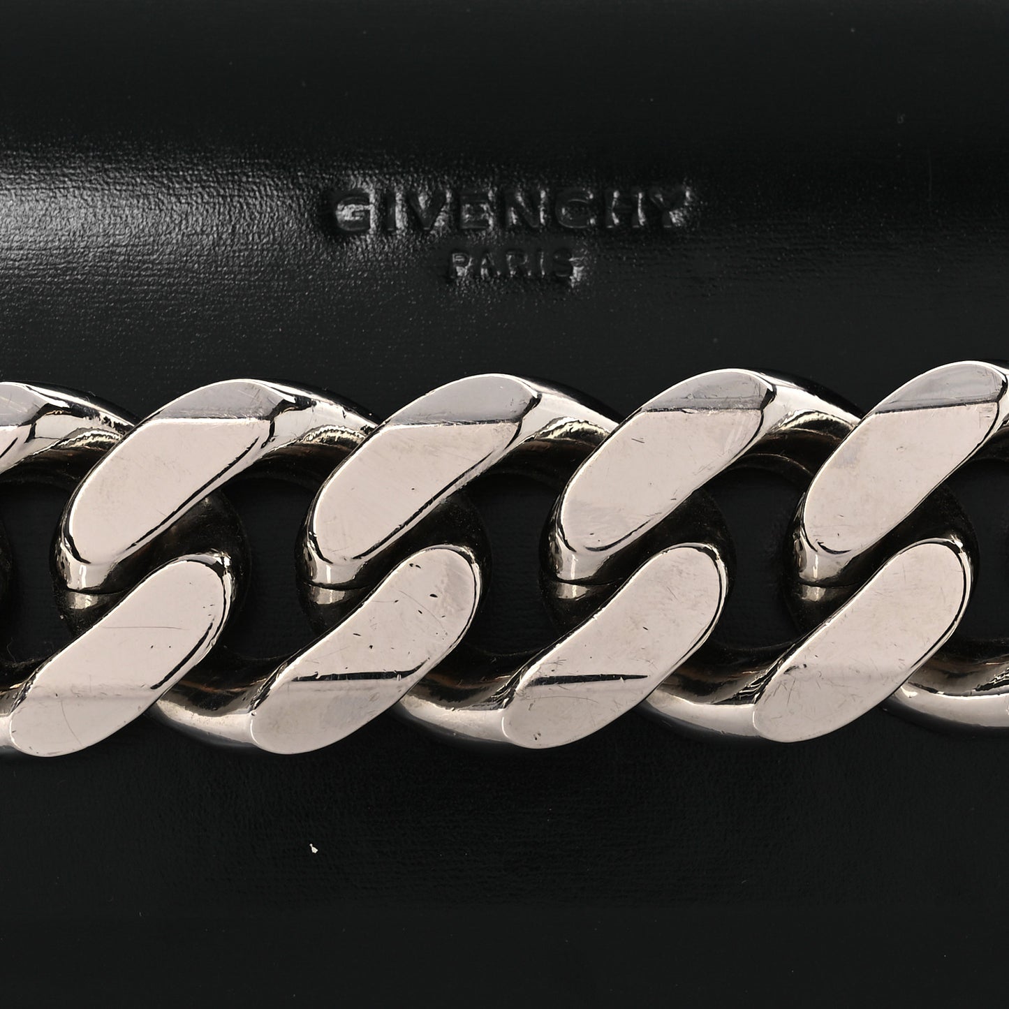 Calfskin Infinity Flap Clutch Black