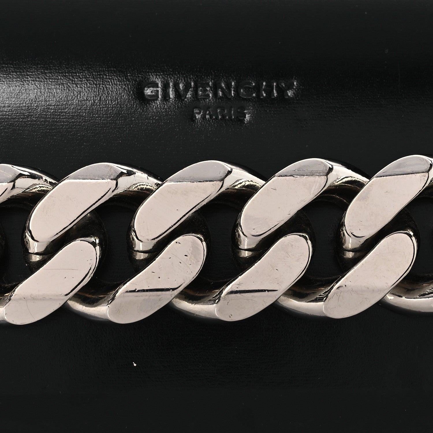 Givenchy Calfskin Infinity Flap Clutch Black 8 of 13