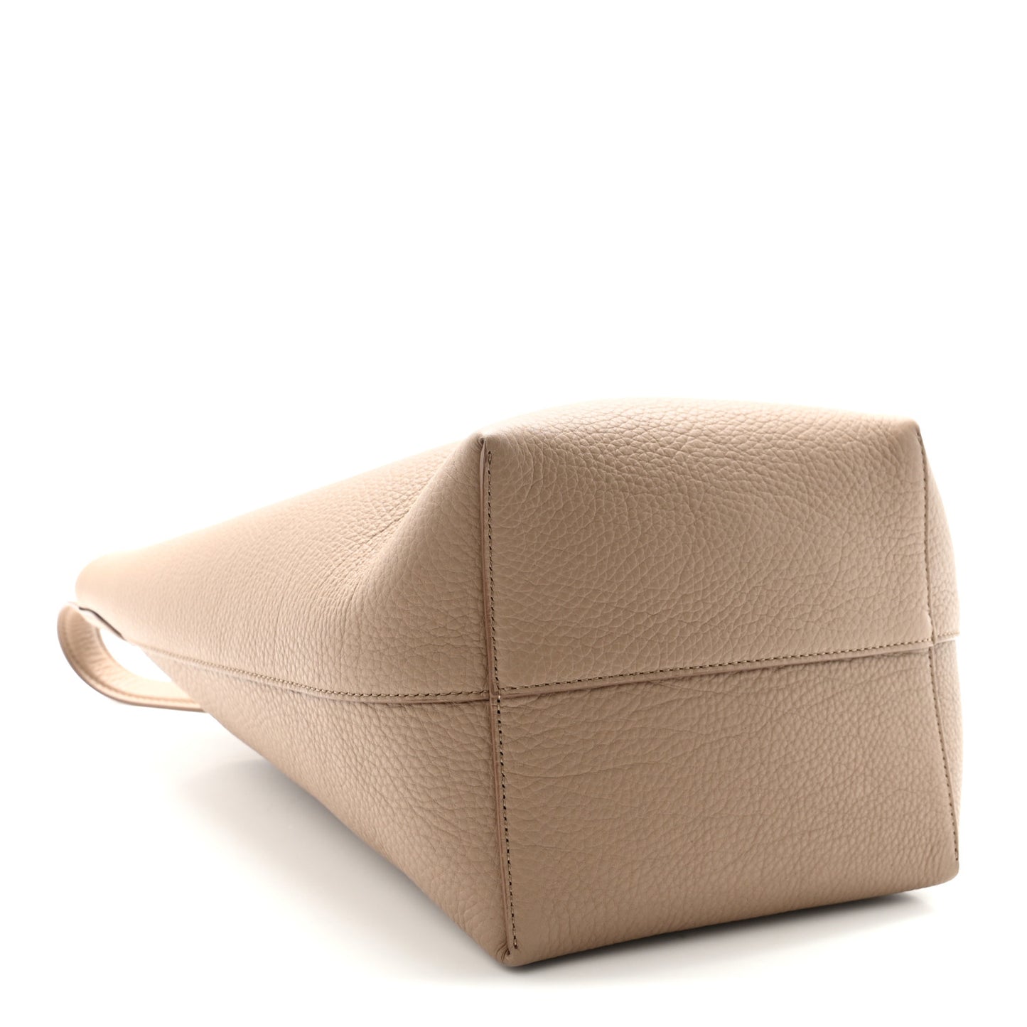 Grained Calfskin Medium N/S Park Tote Dark Taupe
