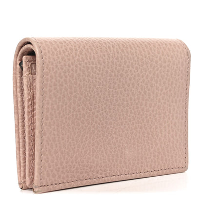 Gucci Pebbled Calfskin Butterfly Card Case Perfect Pink 3 of 10