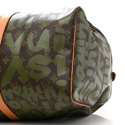 Louis Vuitton Graffiti Keepall 50 Kaki 6 of 15