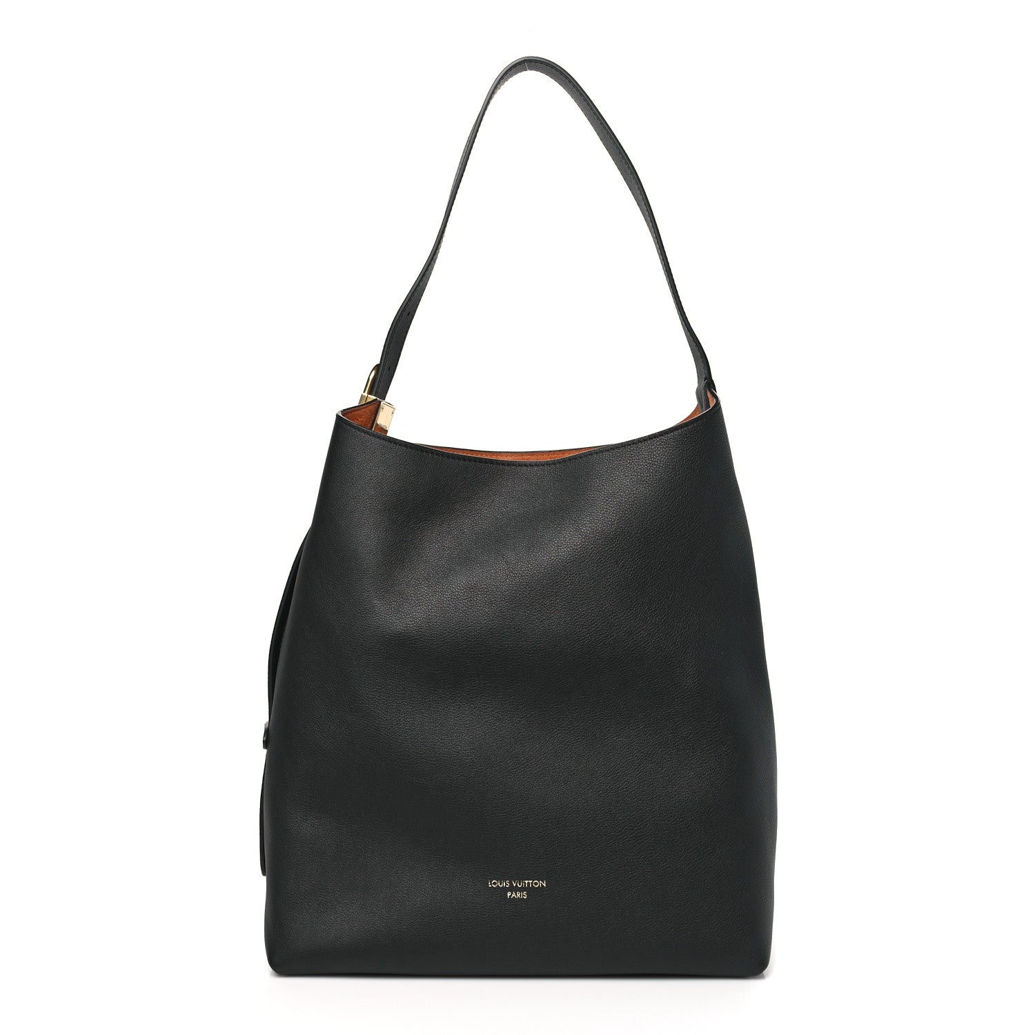 Louis Vuitton Grained Calfskin Low Key Hobo MM Black 1 of 10