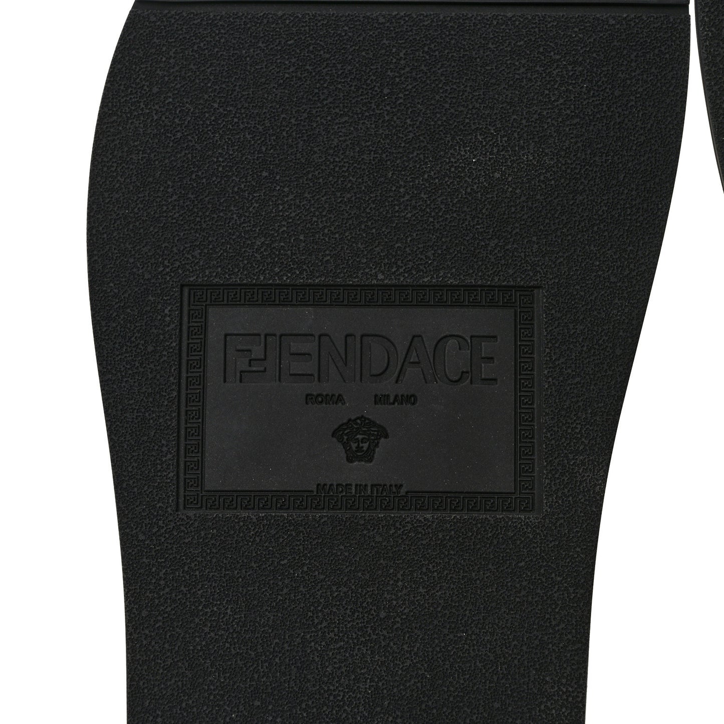 X FENDI Metal Chainmail Mesh Pool Slides 38 Gold Black