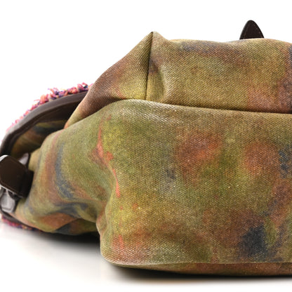 Chanel Washed Toile Large Graffiti On The Pavements Messenger Khaki Multicolor 9 of 10