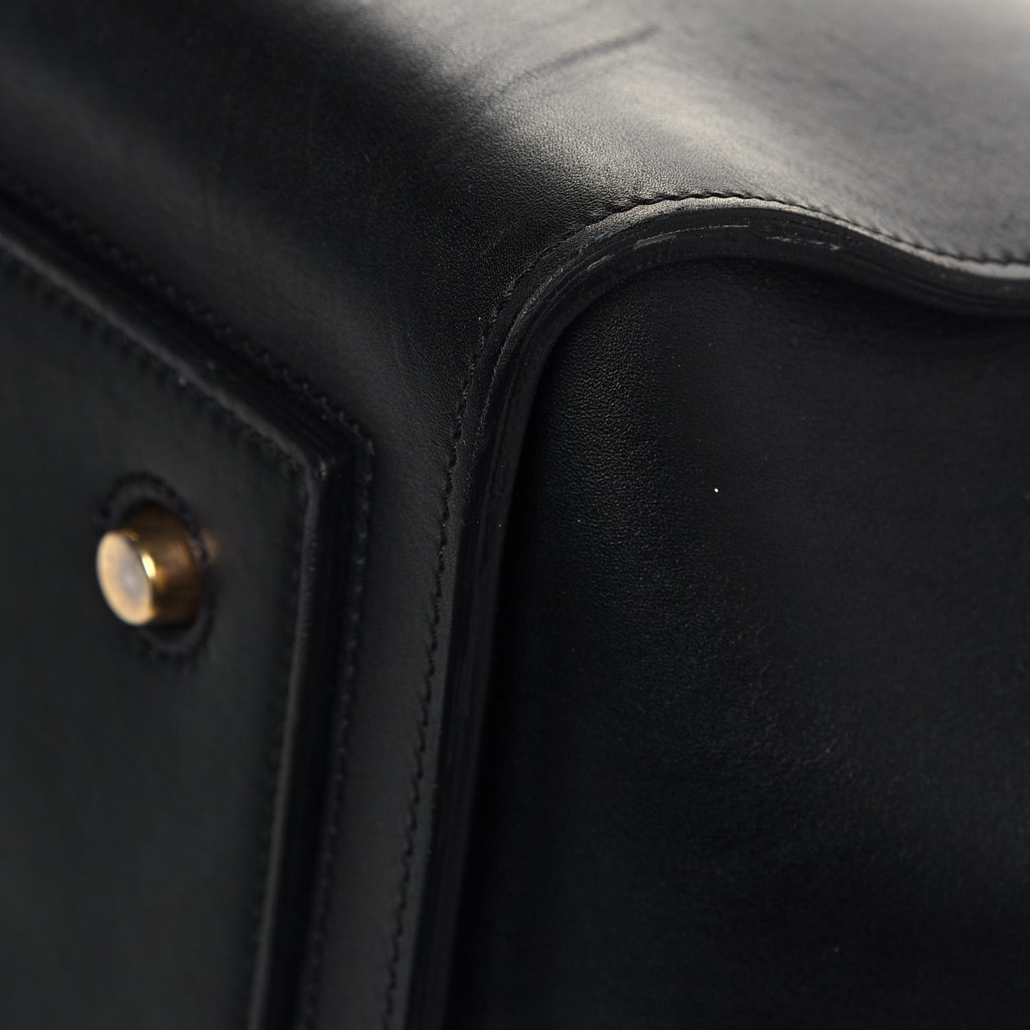 Smooth Calfskin Small Tie Knot Tote Black