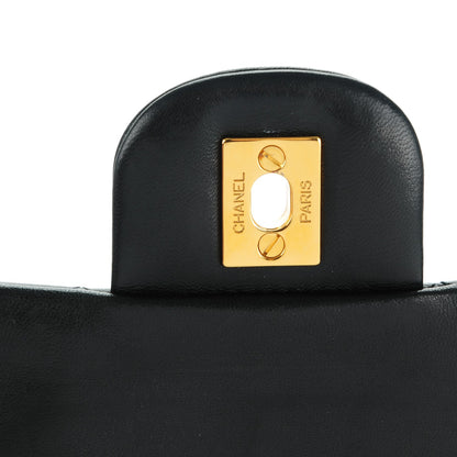 Chanel Lambskin Quilted Medium Double Flap Black 6 of 9