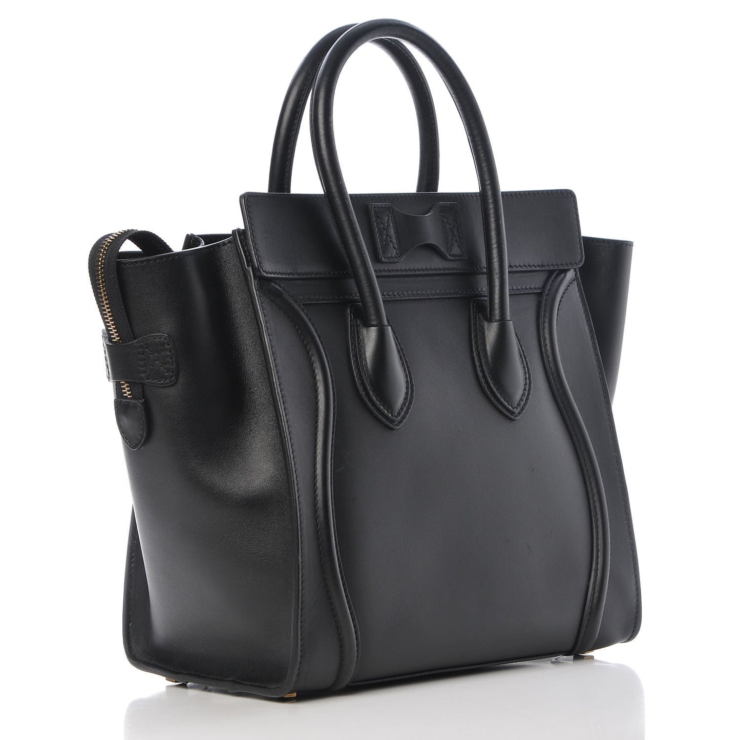 Smooth Calfskin Mini Luggage Black