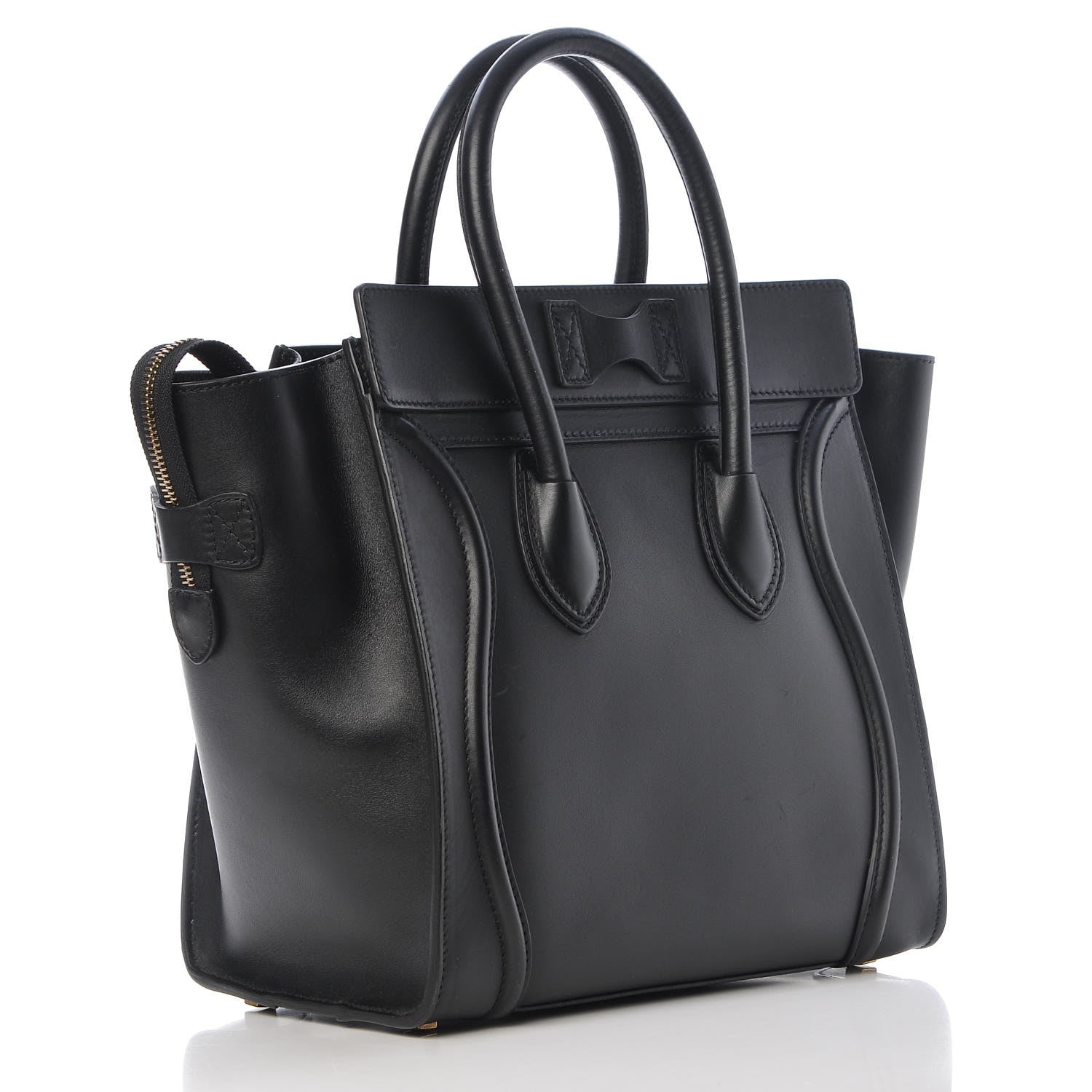 Celine Smooth Calfskin Mini Luggage Black 3 of 12