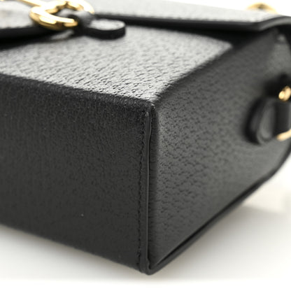 Gucci Calfskin Horsebit 1955 Shoulder Bag Black 10 of 11