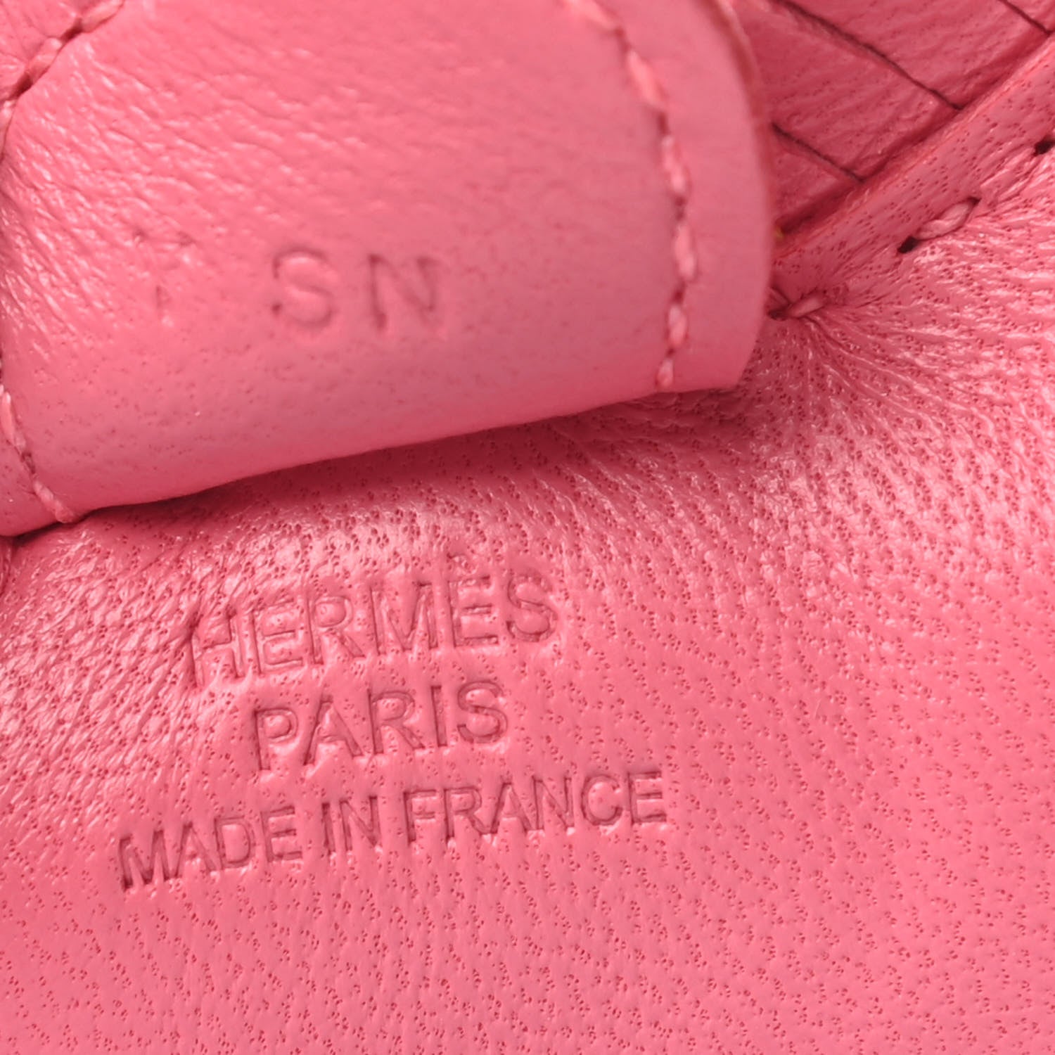 Hermes Milo Lambskin Grigri Rodeo Horse Bag Charm PM Rose Azalee 3 of 3