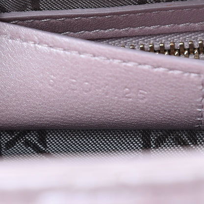 Christian Dior Pearly Lambskin Cannage Medium Lady Dior Lotus 7 of 13
