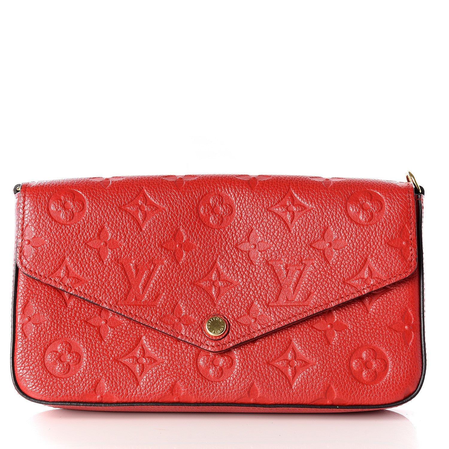 Louis Vuitton Empreinte Pochette Felicie Chain Wallet Cherry 2 of 9