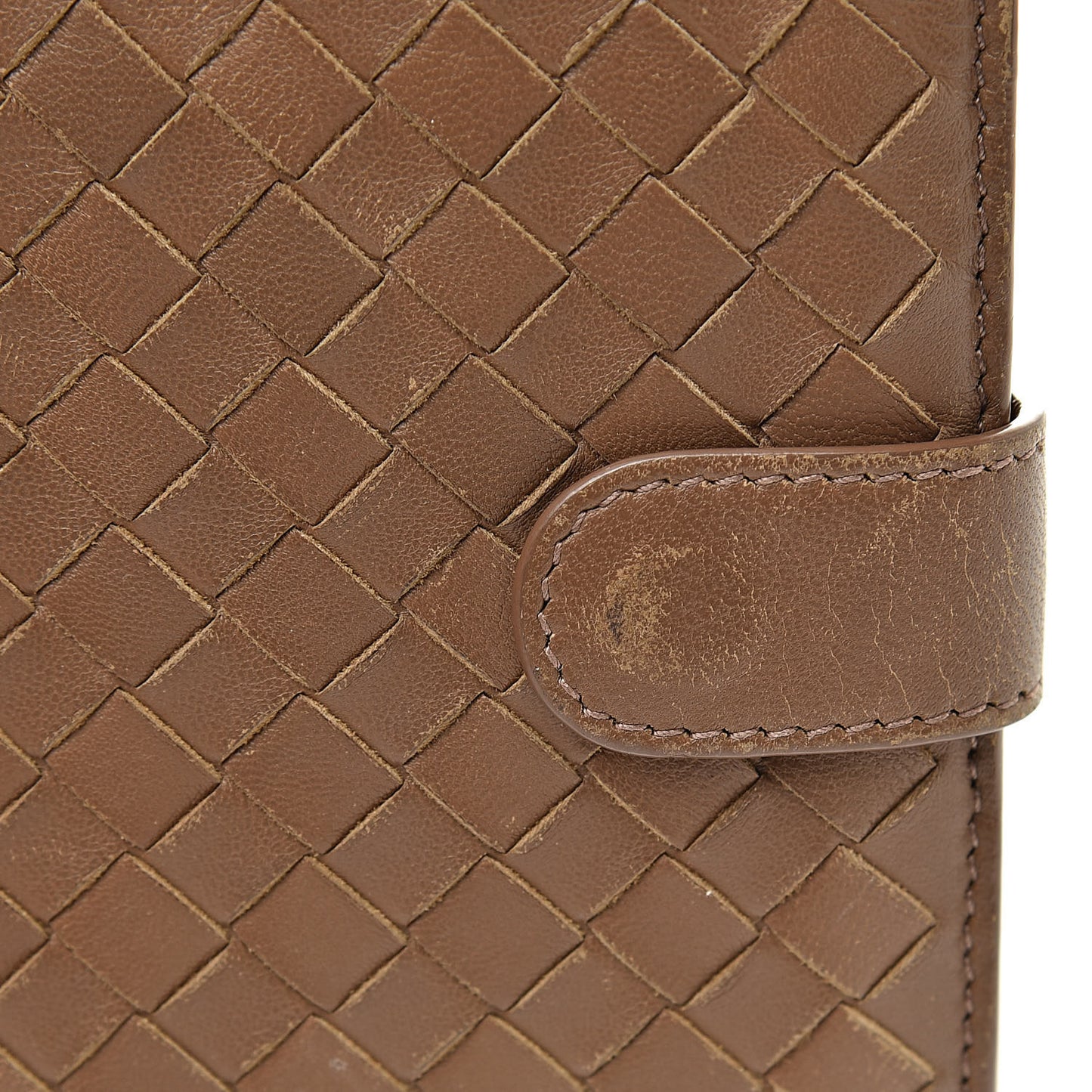 Nappa Intrecciato French Compact Wallet Maple