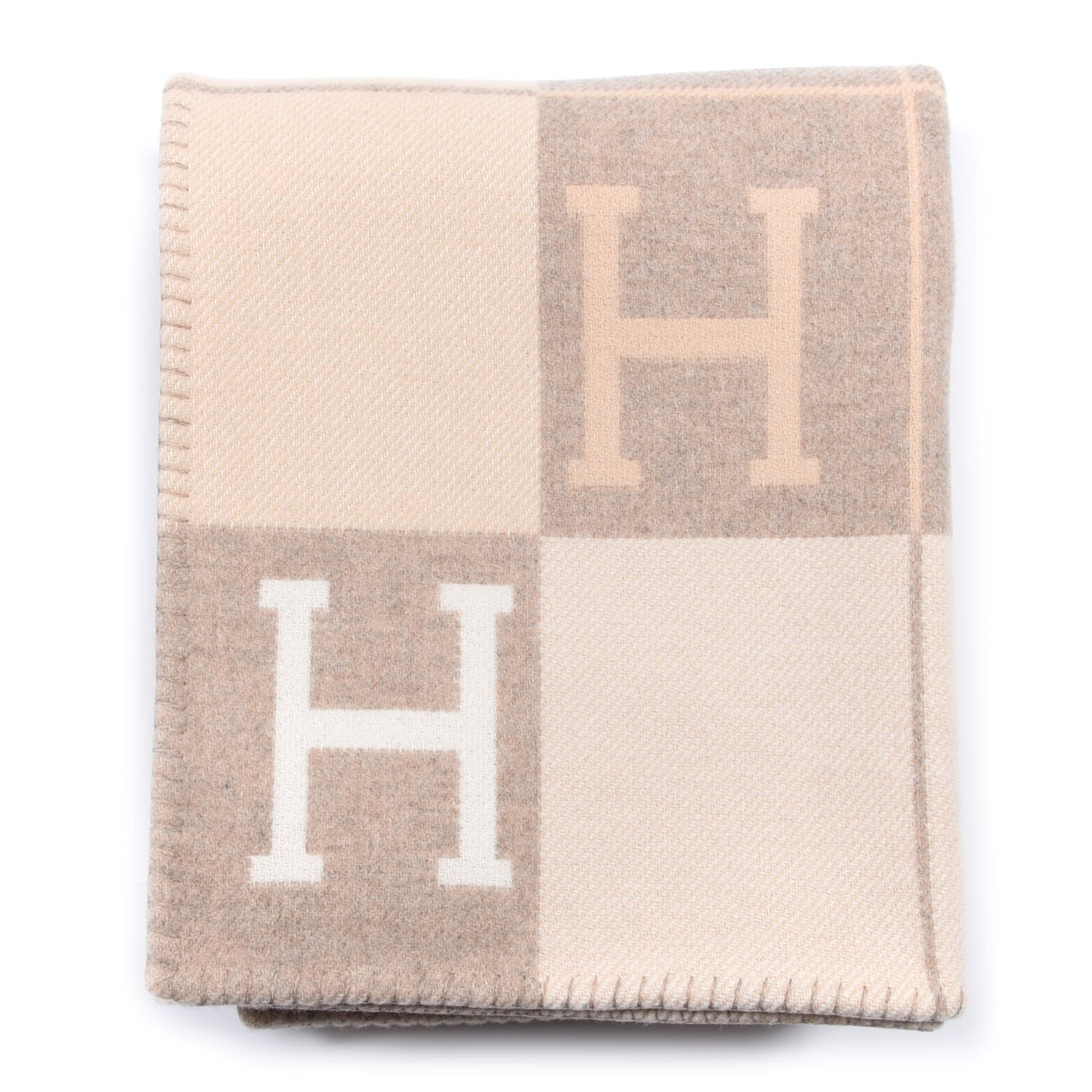 Hermes Wool Cashmere Avalon III Blanket Coco Camomille 1 of 4
