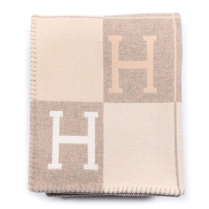 Hermes Wool Cashmere Avalon III Blanket Coco Camomille 1 of 4