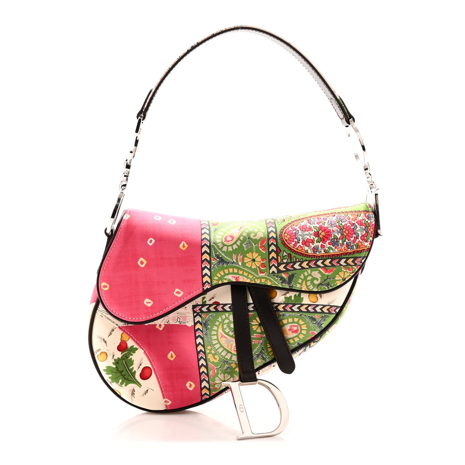 Christian Dior Silk Paisley Saddle Bag Multicolor 1 of 9