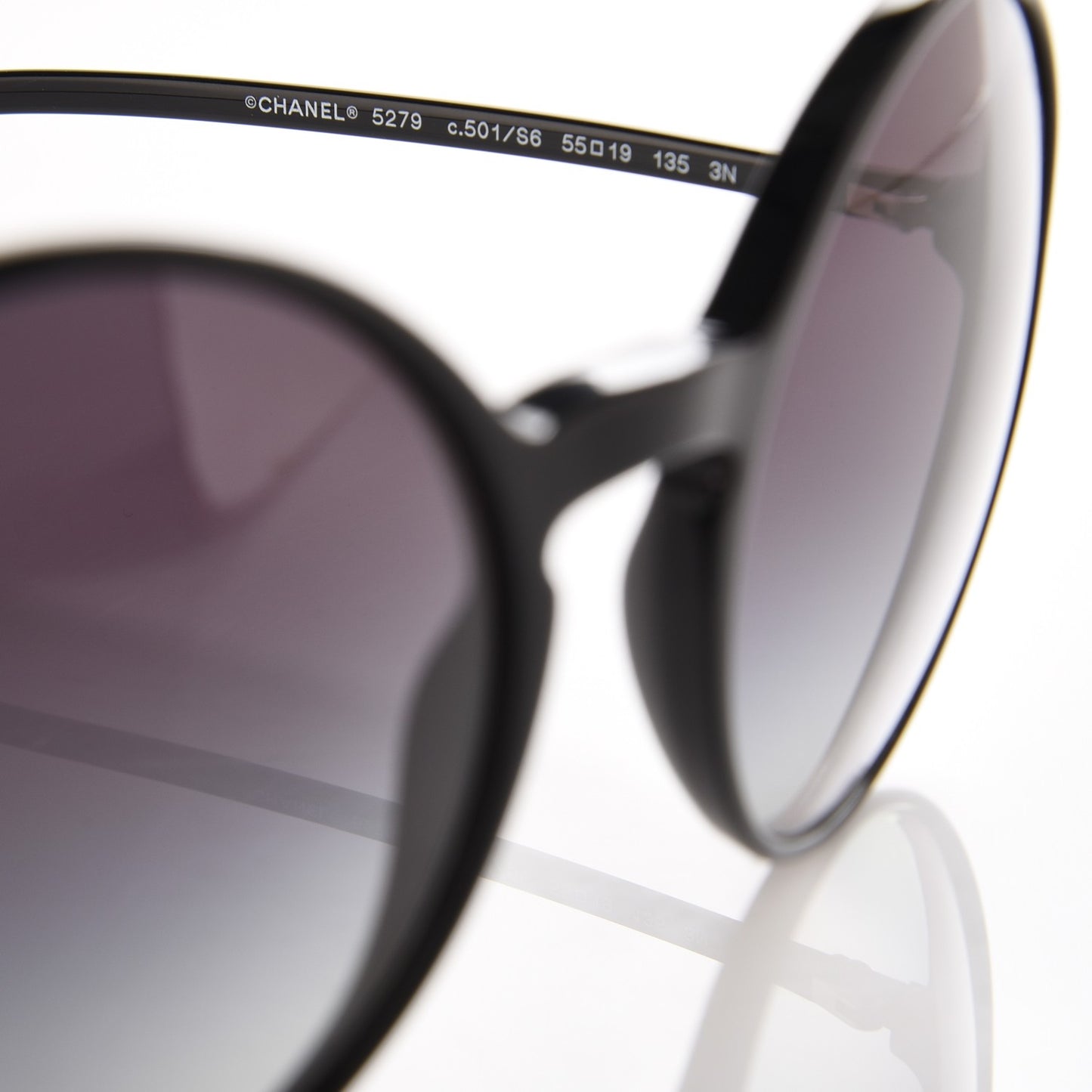 CC Round Spring Sunglasses 5279 Black