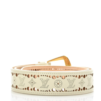 Louis Vuitton Nomade Perforation Belt 90 36 White 2 of 6