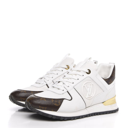 Louis Vuitton Calfskin Monogram Run Away Sneakers 39 White 3 of 8
