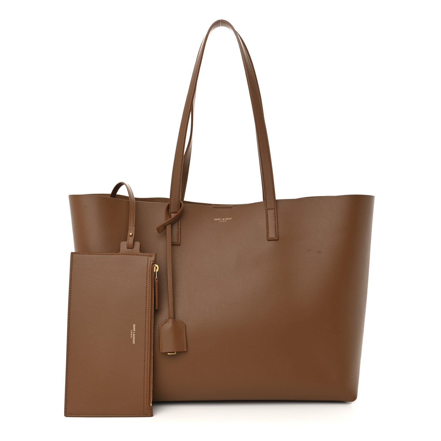 Saint Laurent Calfskin Large Shopping Tote Brick 3 of 12