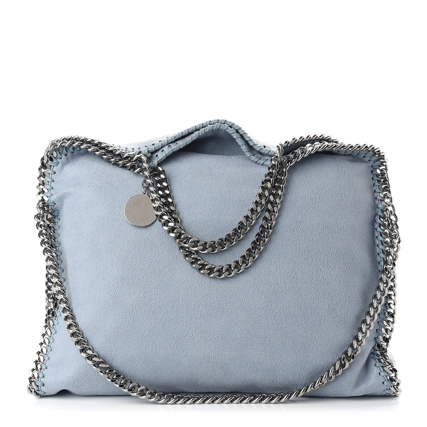 Stella McCartney Shaggy Deer Falabella Fold Over Tote Light Blue 1 of 8