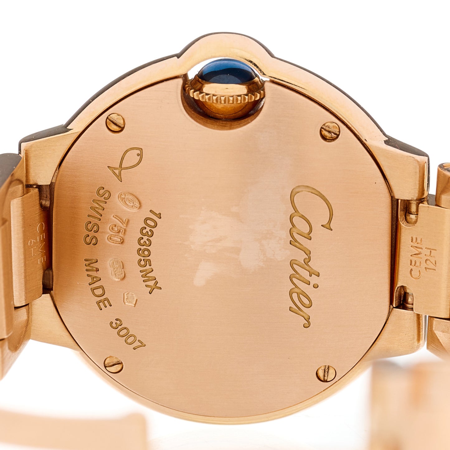 18K Pink Gold 28mm Ballon Bleu De Cartier Quartz Watch