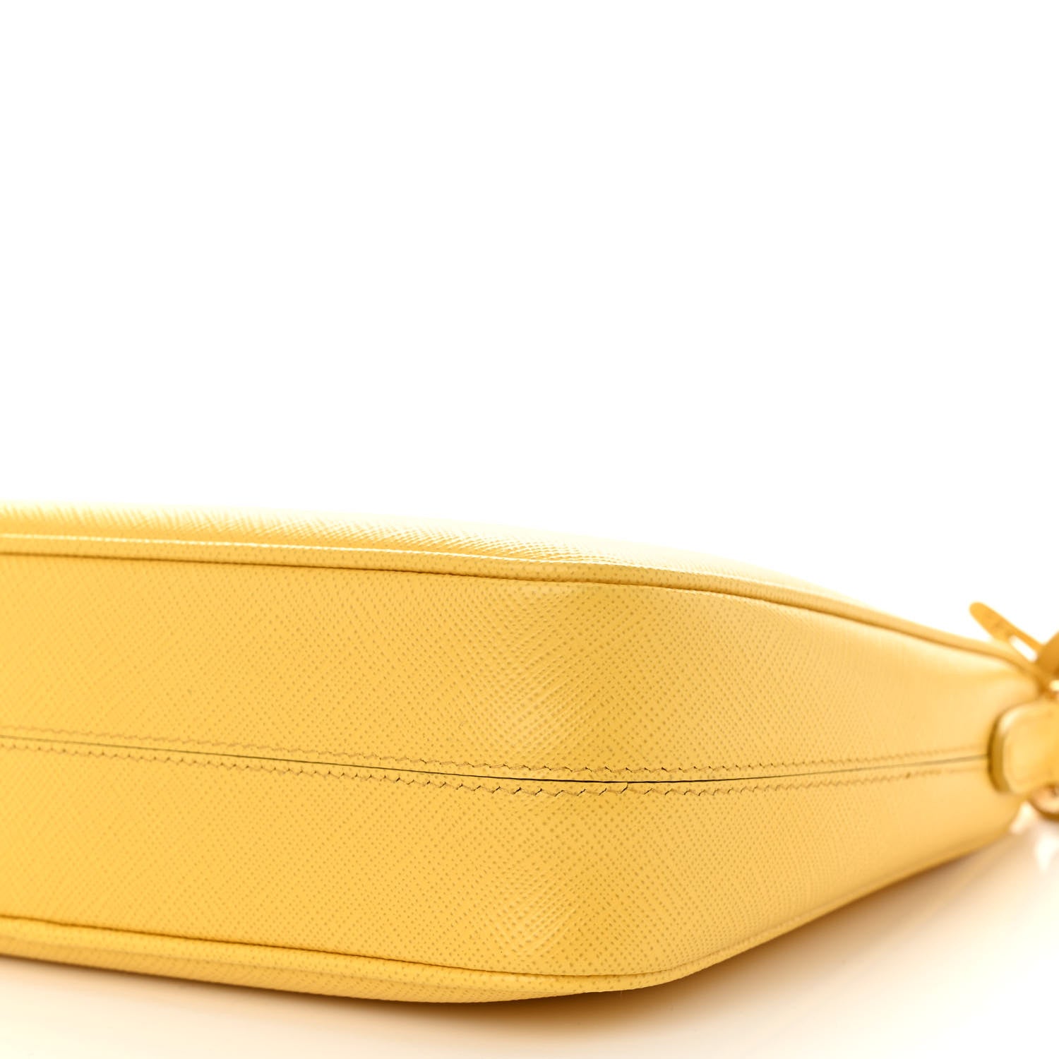 Prada Saffiano Lux Re-Edition Mini Shoulder Bag Soleil 11 of 11