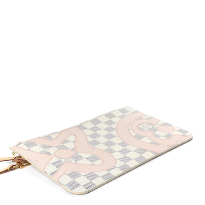 Louis Vuitton Damier Azur Tahitienne Neverfull MM GM Pochette 3 of 8