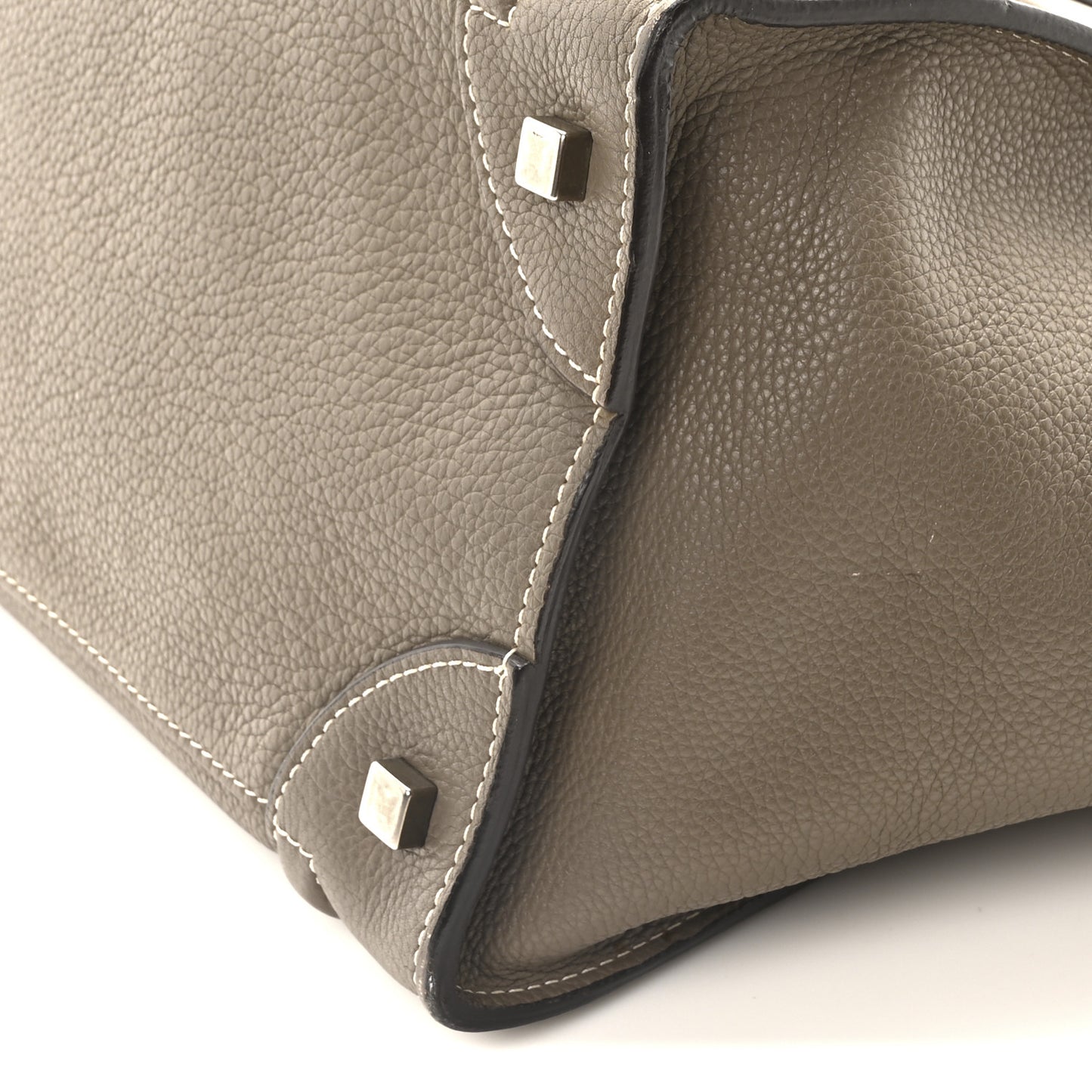Drummed Calfskin Mini Luggage Souris