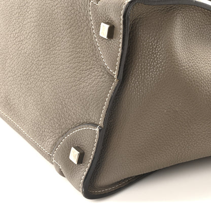 Celine Drummed Calfskin Mini Luggage Souris 9 of 9