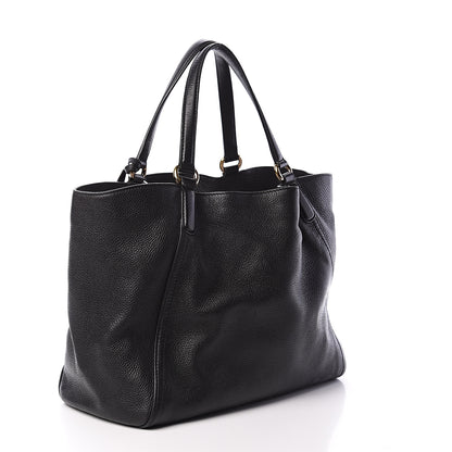 Gucci Pebbled Calfskin Medium Soho Shoulder Bag Black 2 of 8
