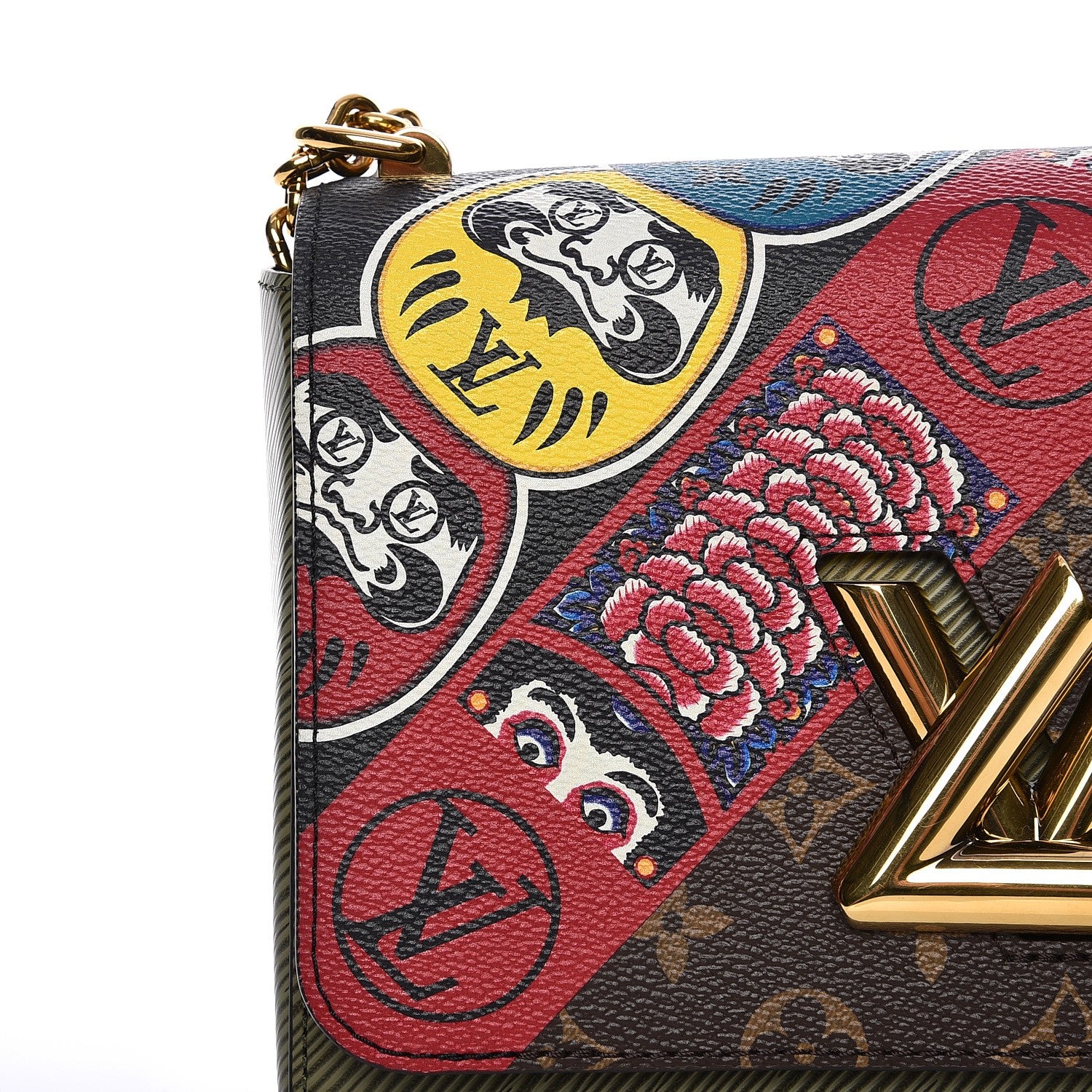 Louis Vuitton Epi Monogram Kabuki Twist Shoulder Bag MM Green 9 of 11