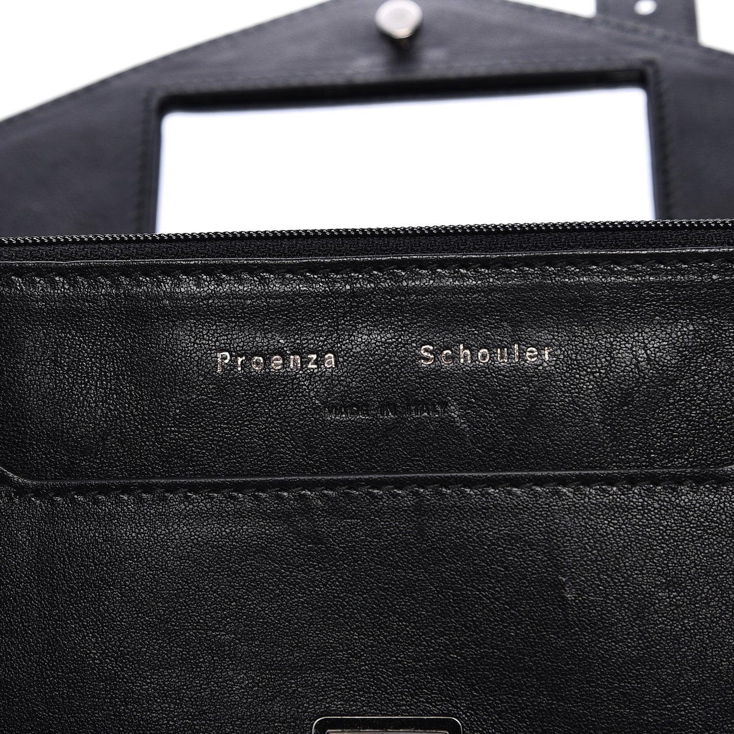 Lambskin PS1 Large Chain Wallet Black