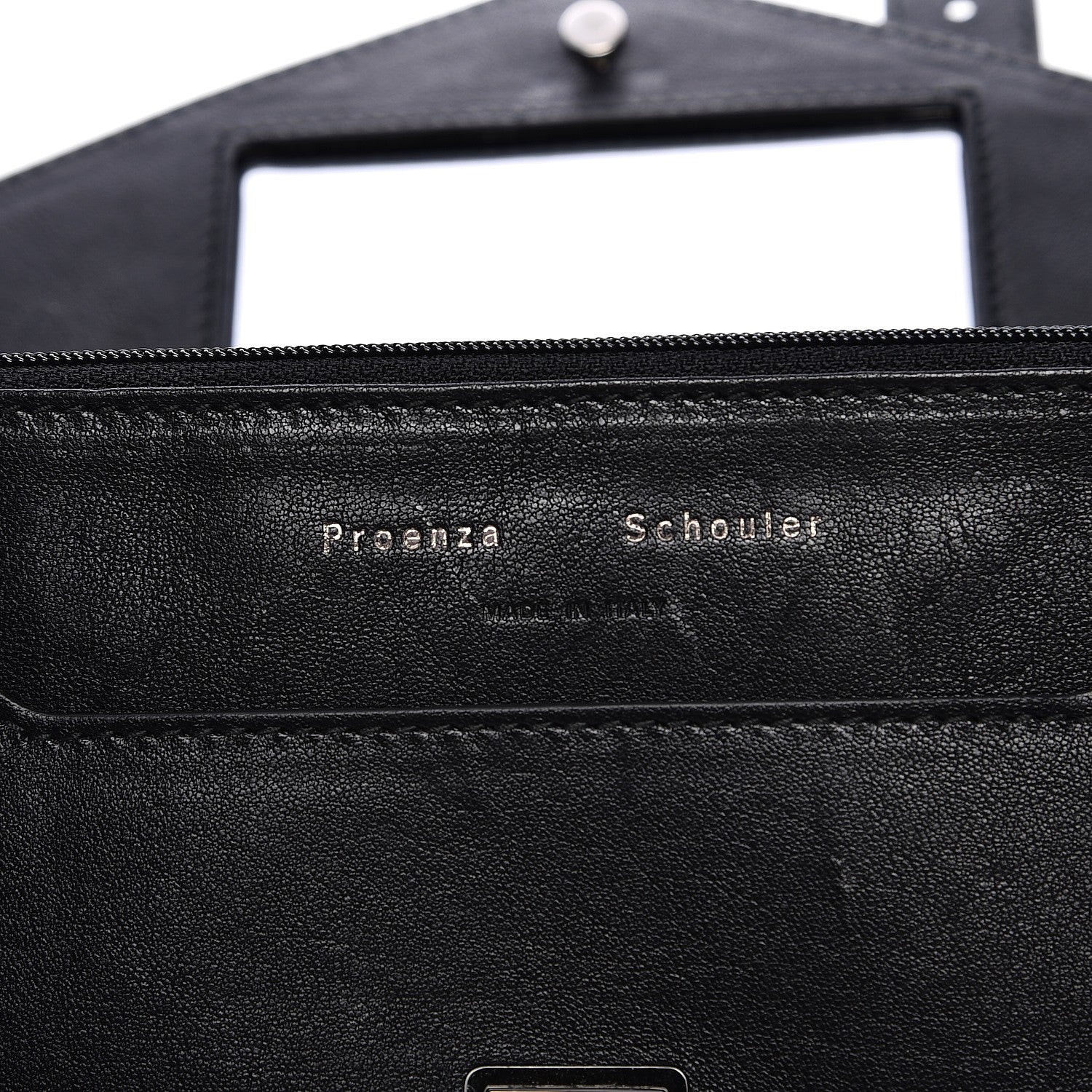 Proenza Schouler Lambskin PS1 Large Chain Wallet Black 5 of 7