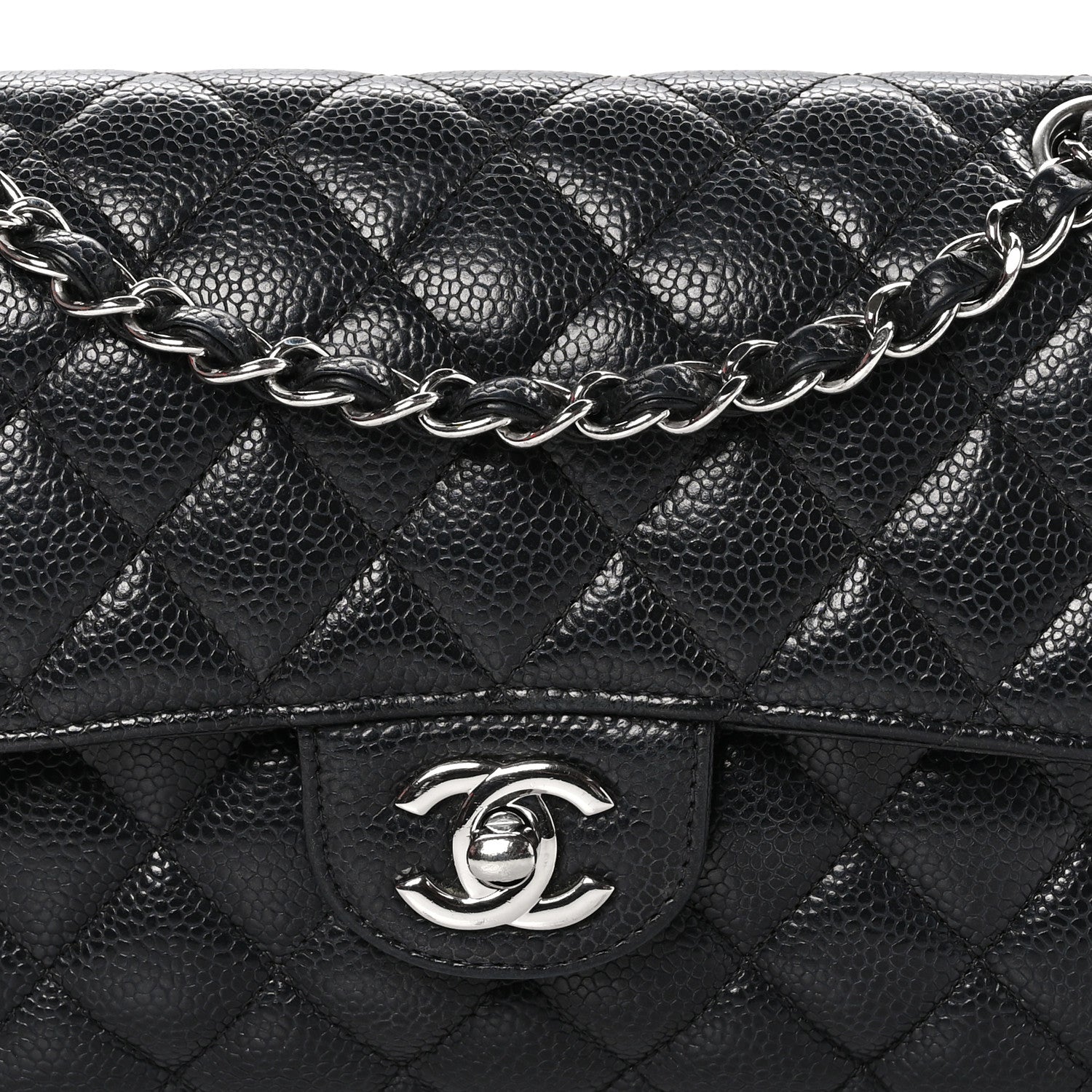 Chanel Caviar Quilted Small Double Flap Black 7 of 9