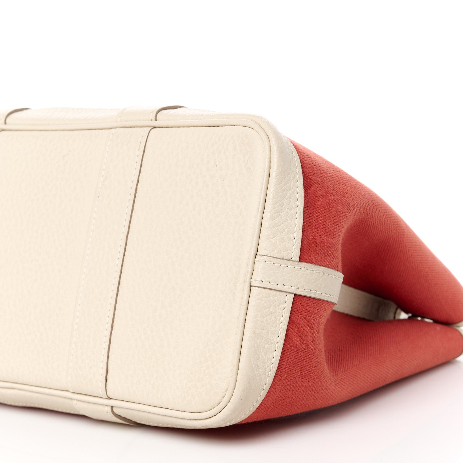 Hermes Grand Chevron Weave Negonda Garden Party 30 TPM Rouge Craie 9 of 9
