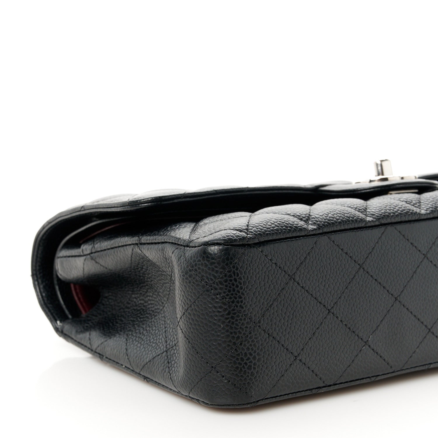 Chanel Caviar Quilted Medium Double Flap Black 10 of 11