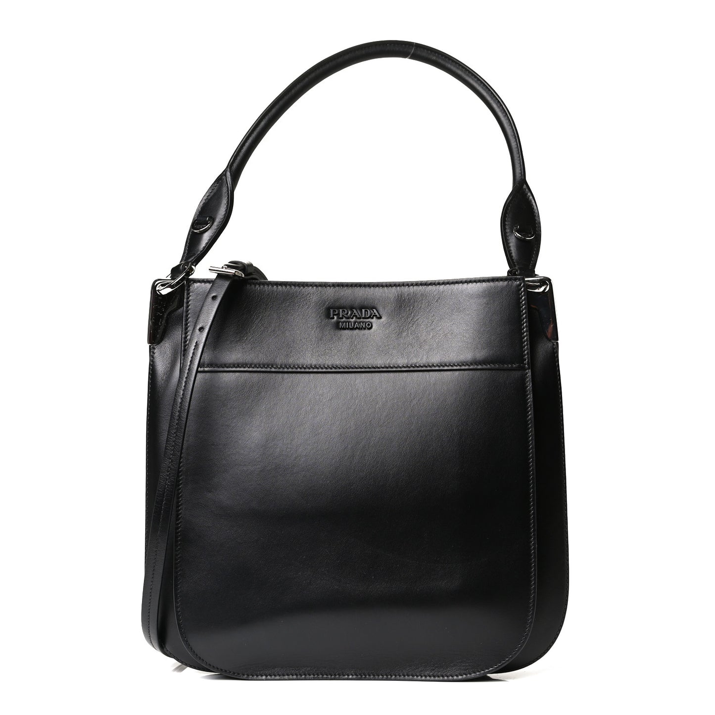 City Calfskin Large Margit Bag Black