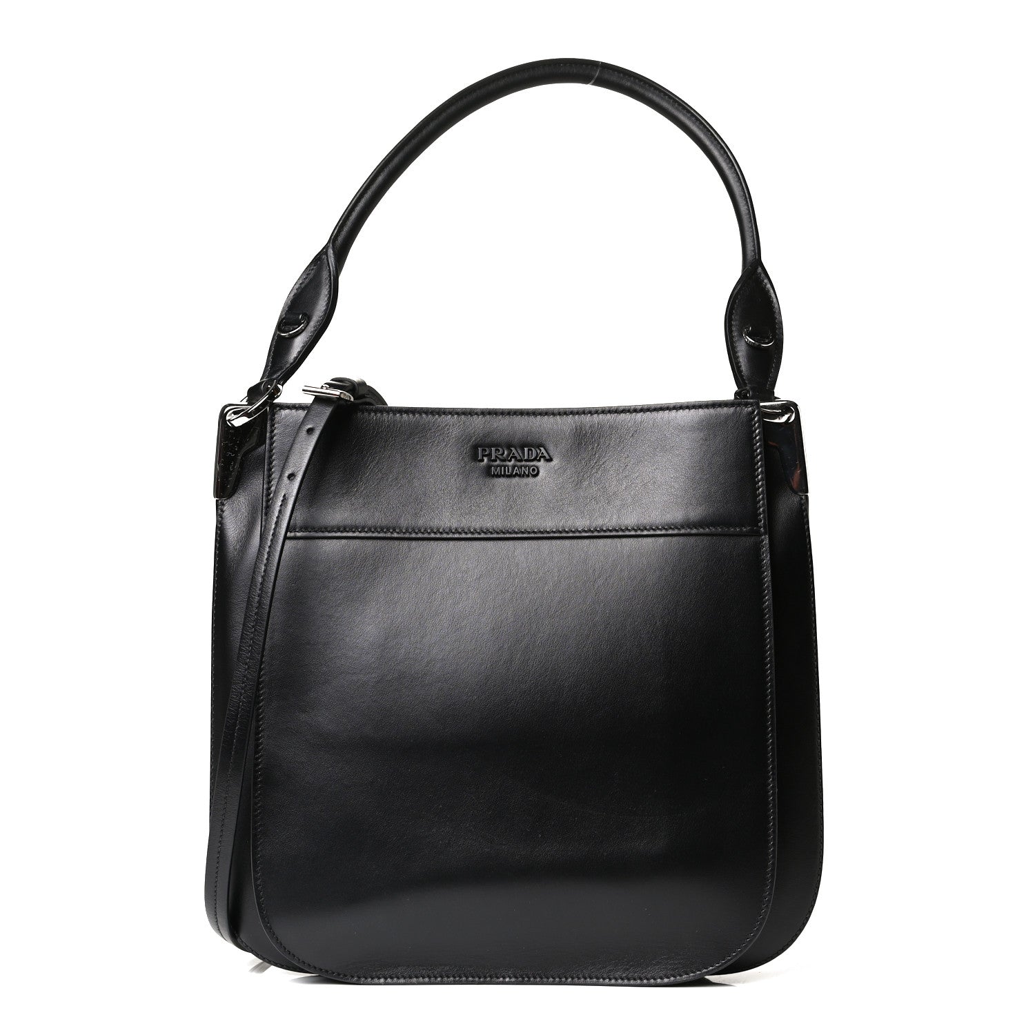 Prada City Calfskin Large Margit Bag Black 1 of 10