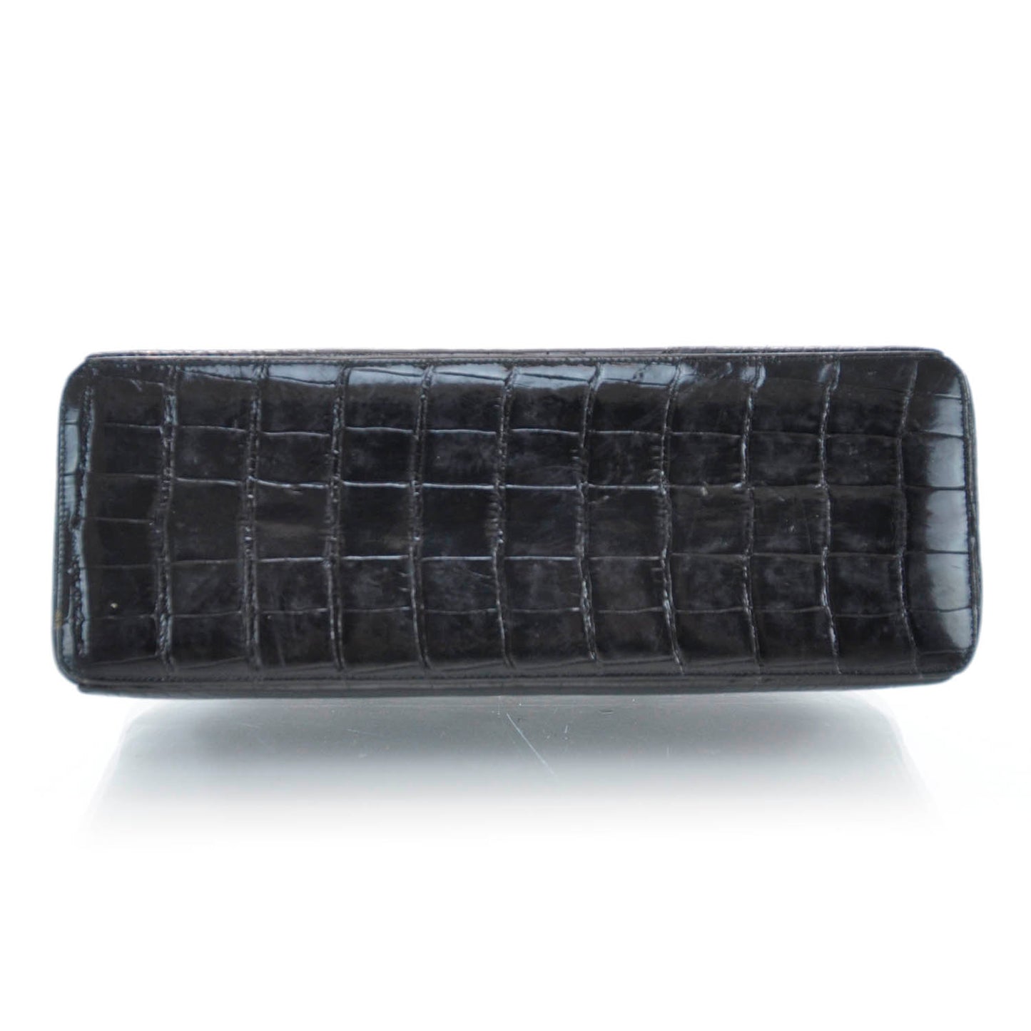 Crocodile Shoulder Bag Black