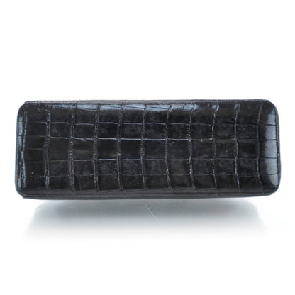 Judith Leiber Crocodile Shoulder Bag Black 4 of 9