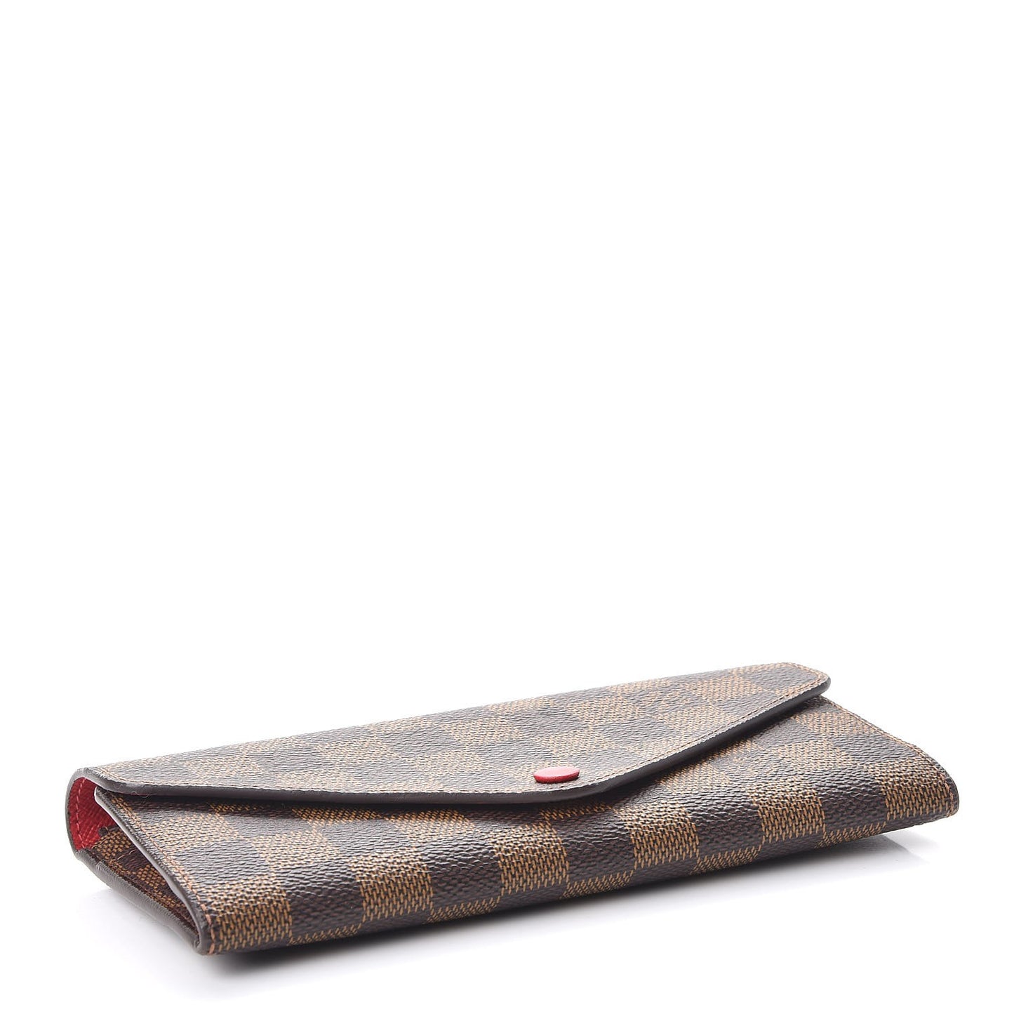 Damier Ebene Josephine Wallet Red