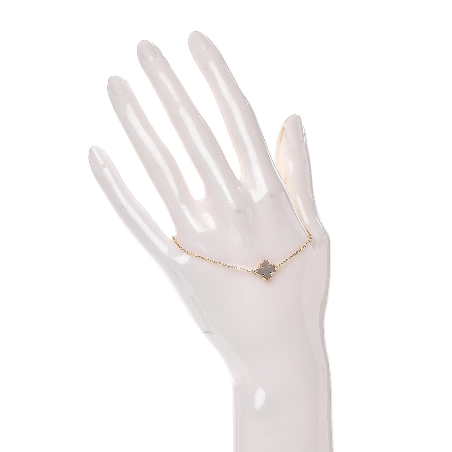 18K Yellow Gold Mother of Pearl Sweet Alhambra Bracelet