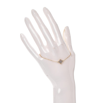 Van Cleef & Arpels 18K Yellow Gold Mother of Pearl Sweet Alhambra Bracelet 2 of 5